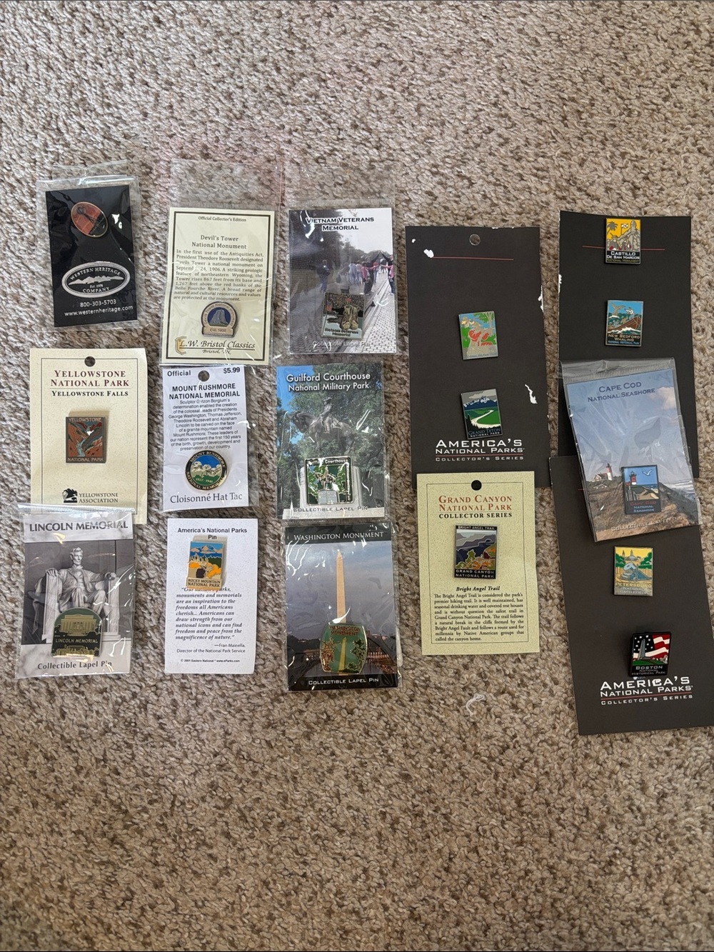 17 Collector Pins National Parks & Other National Sites | Grand Canyon | NPS